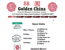 Tablet Screenshot of goldenchinasopas.com